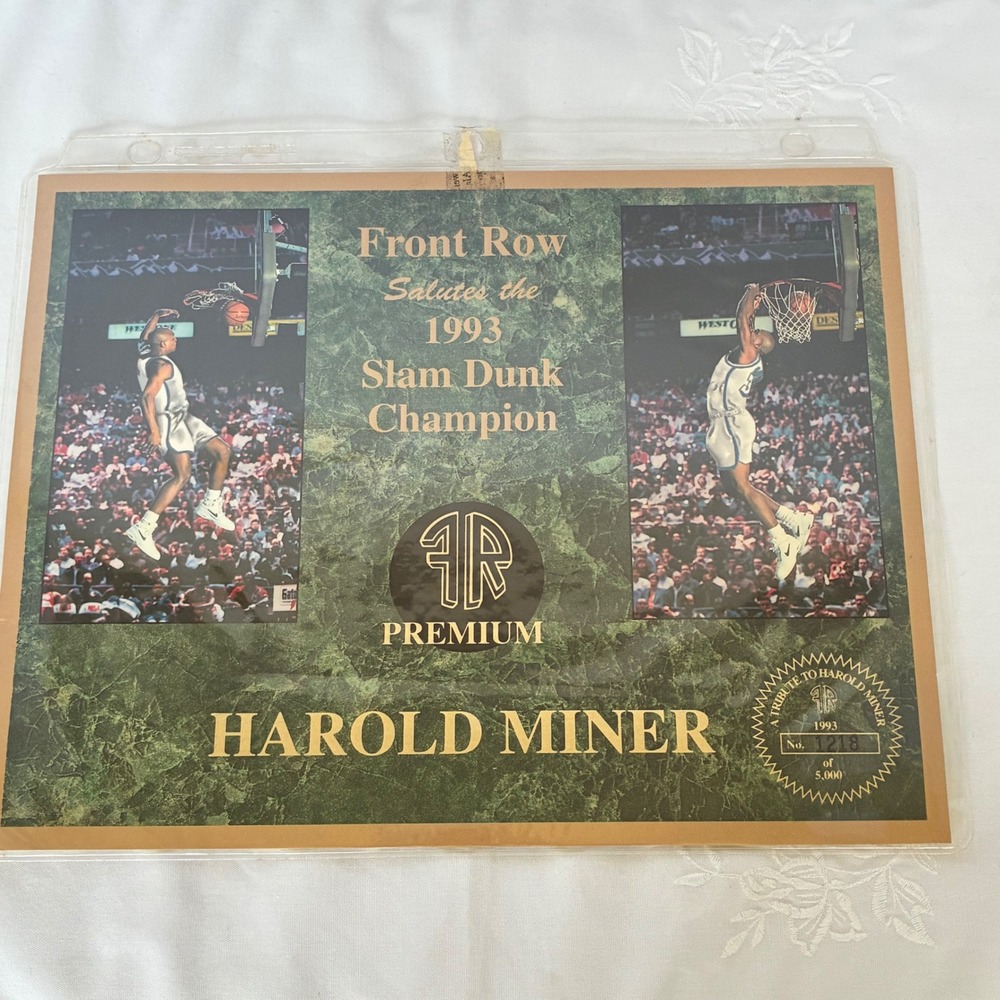 Front Row Basketball Harold Miner 1993 Slam Dunk Champion Tribute 1218/5000